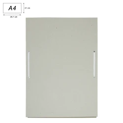 Fascykuły archiwizacyjne A4 ze sznurkiem 630 g/m2 - front z przykładowymi dokumentami