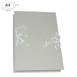 Fascykuły archiwizacyjne A4 ze sznurkiem 900 g/m2 - ujęcie tylne pod kątem